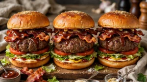 Hamburguesa con Tocino